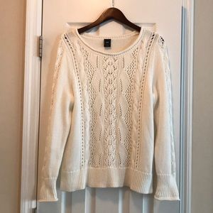 Gap Knit Cotton Sweater